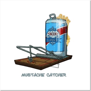 Mustache Catcher Posters and Art